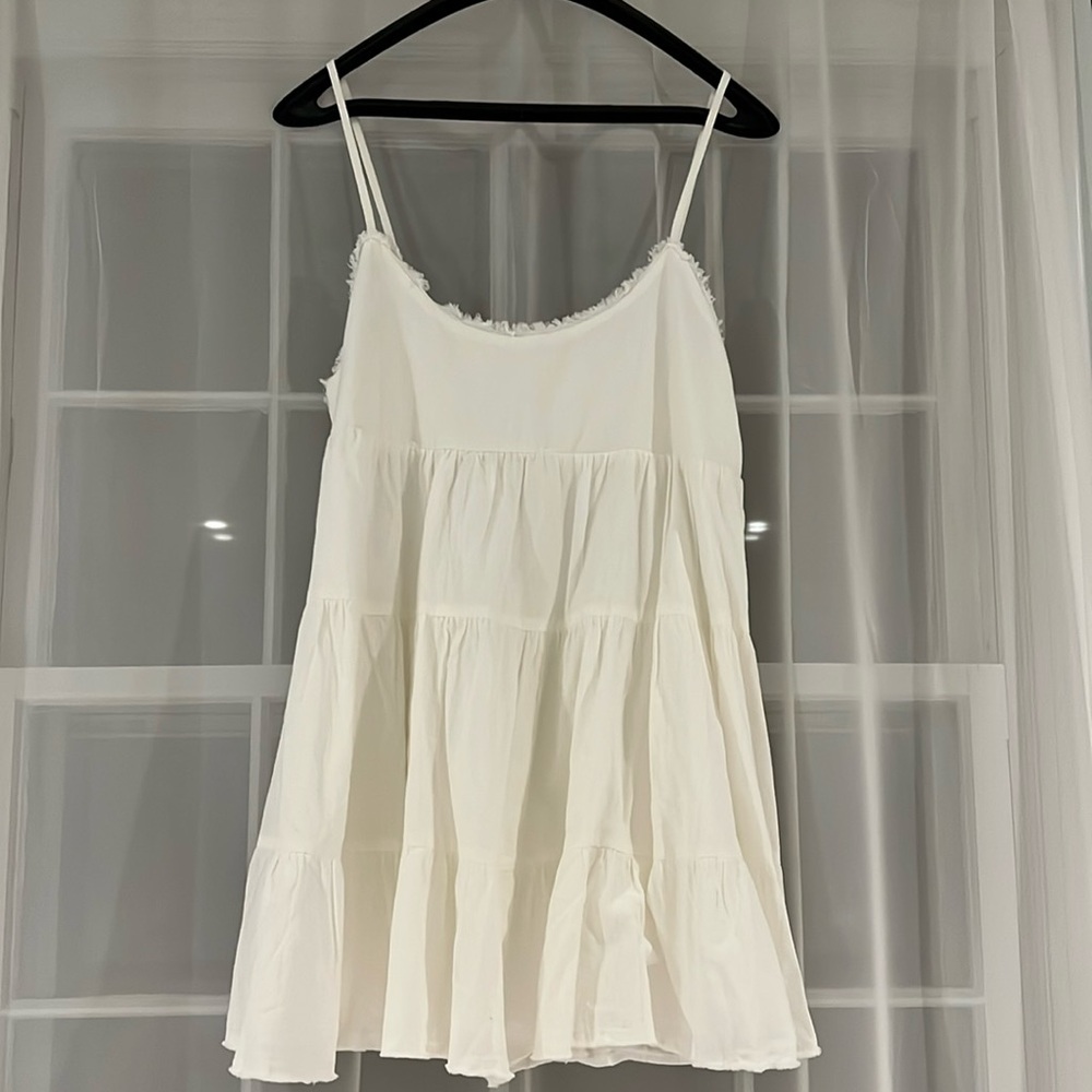 TALULAH White Tiered Dress